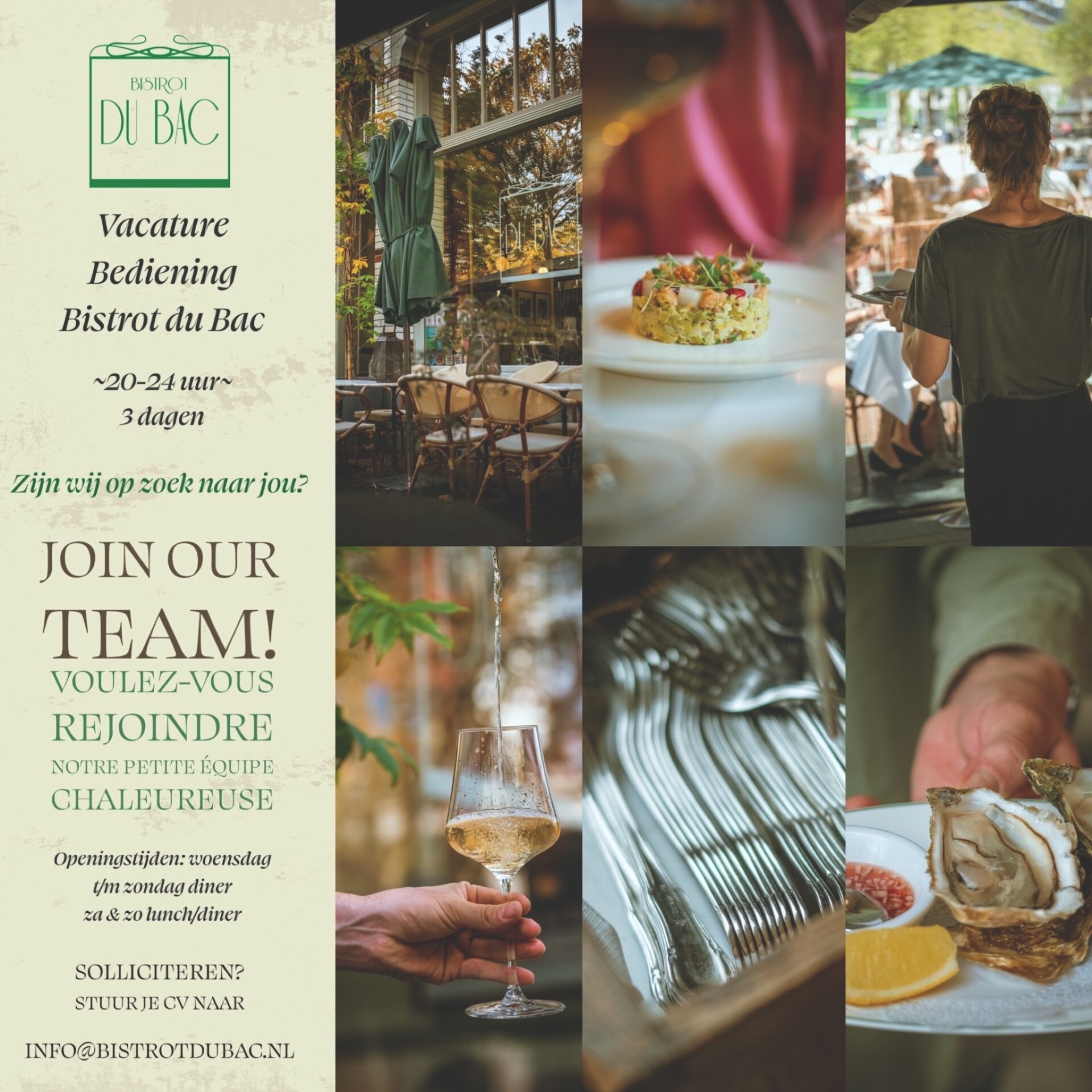 Vacature 20 24 uur 3 dagen bediening bistrot du bac.1920x1920