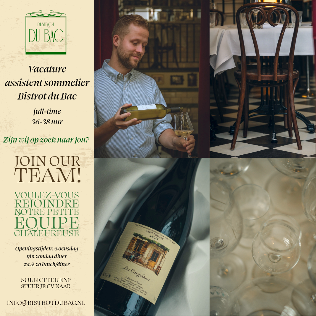 Vacature Sommelier Bistrot Du Bac